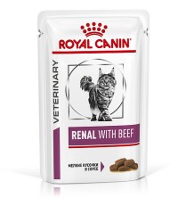 Royal Canin Renal ветеринарная диета консервы для кошки ренал с говядиной 85 гр. 